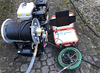 Rohrreinigung in Hamburg - Kamera im Einsatz